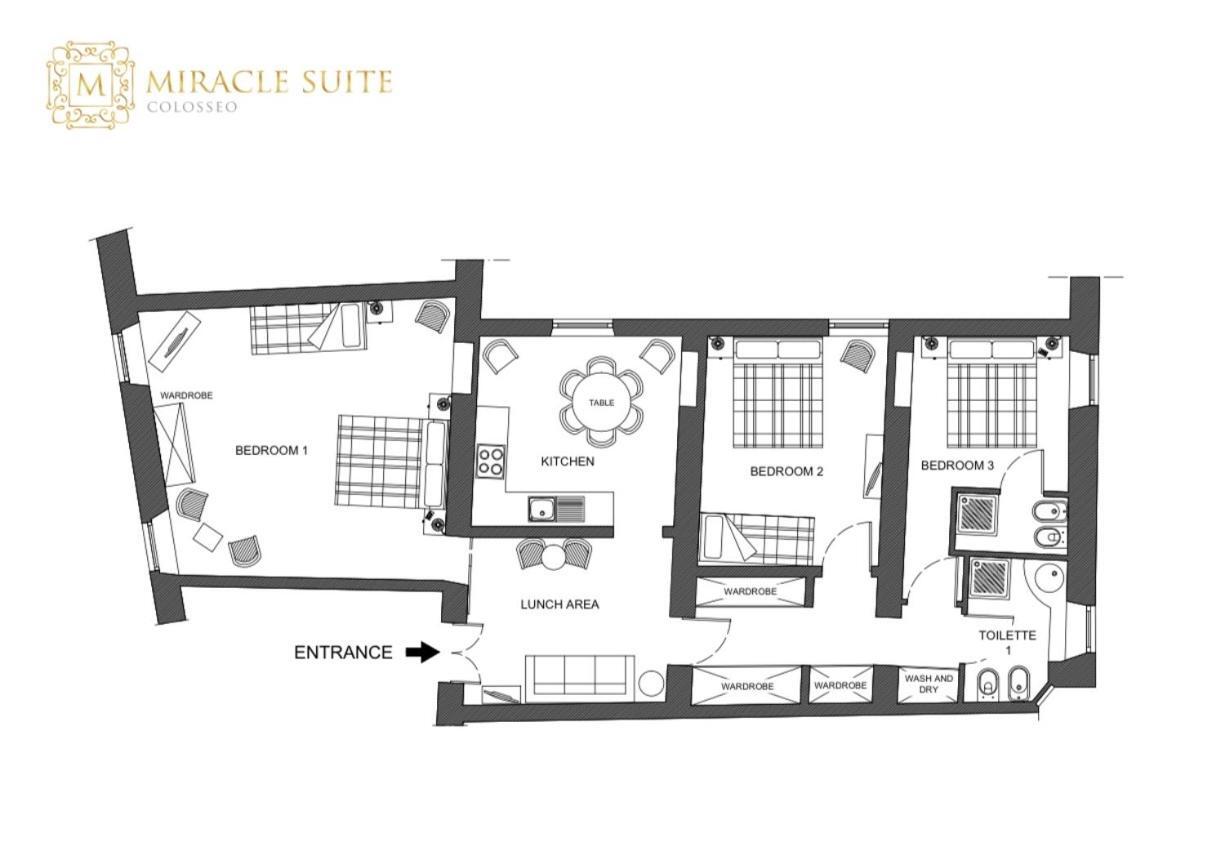 Colosseo Miracle Suite Rome Buitenkant foto